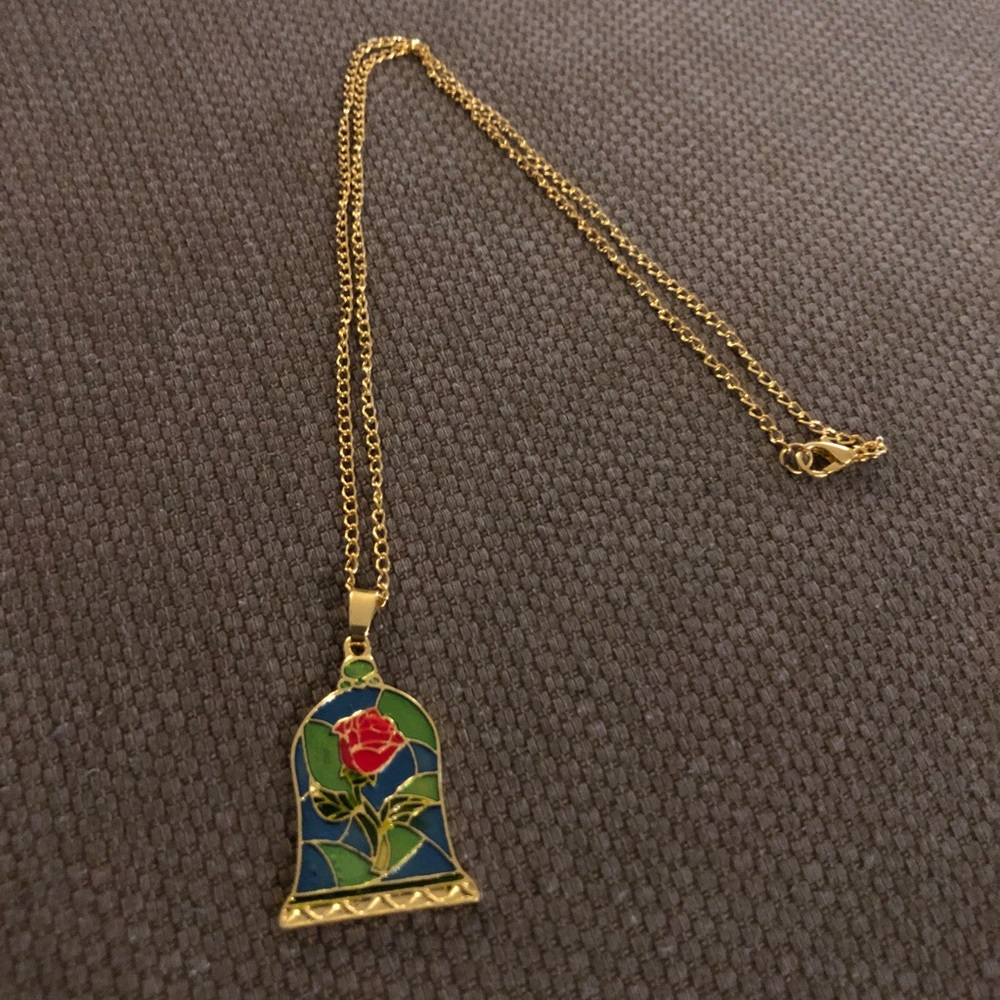 Beauty and the Beast necklace